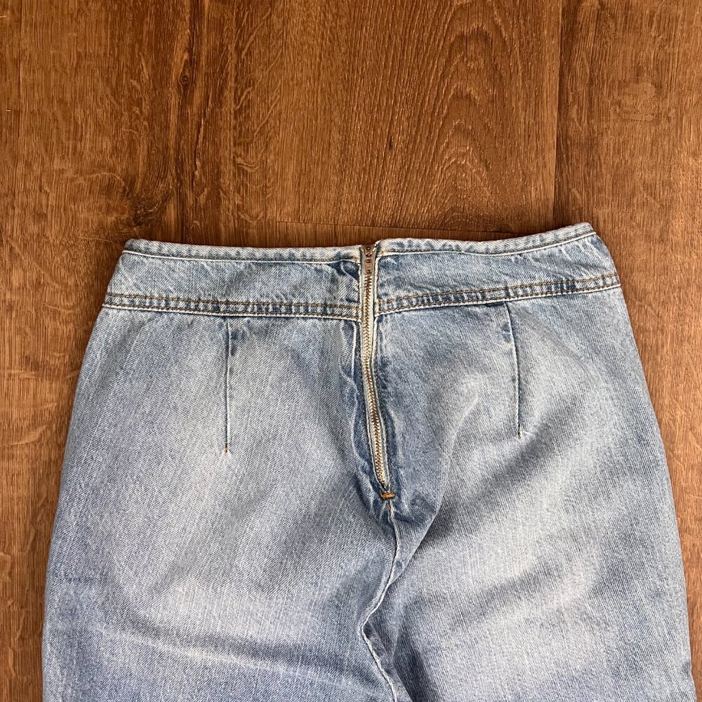 Farm Rio Wide Leg Flare Side Slit Jeans size 38 (XS) - Picture 11 of 12